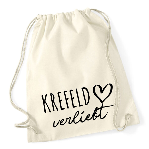 Turnbeutel Krefeld verliebt 12 Liter