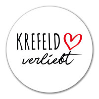 Aufkleber Krefeld verliebt 10cm Sticker