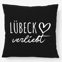 Kissen Lübeck verliebt 40x40cm