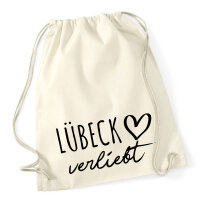 Turnbeutel Lübeck verliebt 12 Liter
