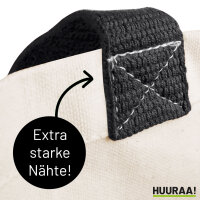 Jutetasche Lübeck verliebt 21 Liter Black