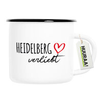 Emaille Tasse Heidelberg verliebt 300ml Vintage Emaille...
