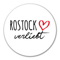 Aufkleber Rostock verliebt 10cm Sticker