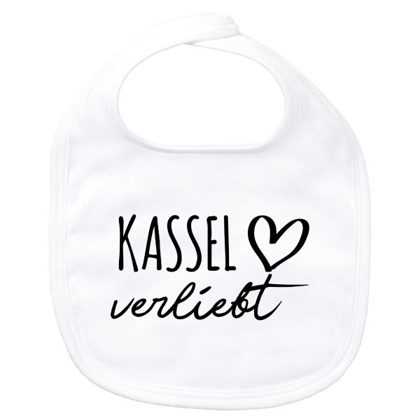 Baby Lätzchen Kassel verliebt Klettverschluss