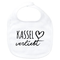 Baby Lätzchen Kassel verliebt Klettverschluss