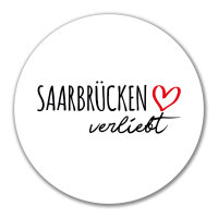 Aufkleber Saarbrücken verliebt 10cm Sticker