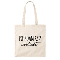 Jutebeutel Potsdam verliebt 10 Liter Natural