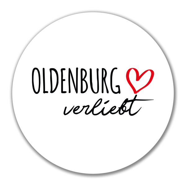 Aufkleber Oldenburg verliebt 10cm Sticker