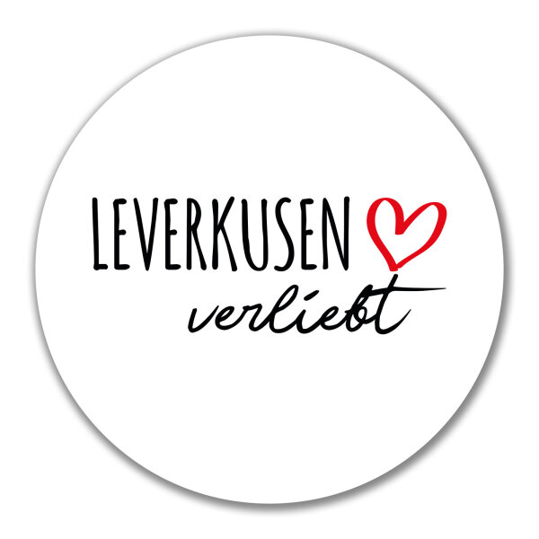 Aufkleber Leverkusen verliebt 10cm Sticker