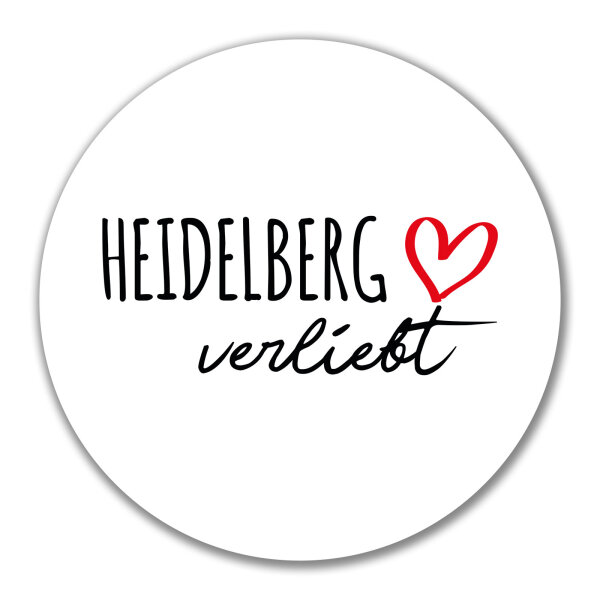 Aufkleber Heidelberg verliebt 10cm Sticker