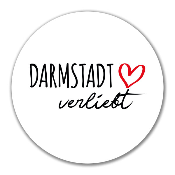 Aufkleber Darmstadt verliebt 10cm Sticker