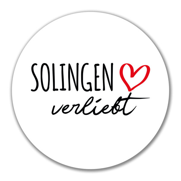 Aufkleber Solingen verliebt 10cm Sticker