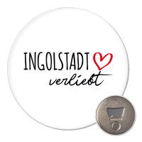 Magnet Ingolstadt verliebt 59mm K&uuml;hlschrankmagnet