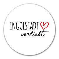 Aufkleber Ingolstadt verliebt 10cm Sticker