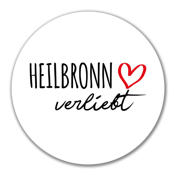 Aufkleber Heilbronn verliebt 10cm Sticker