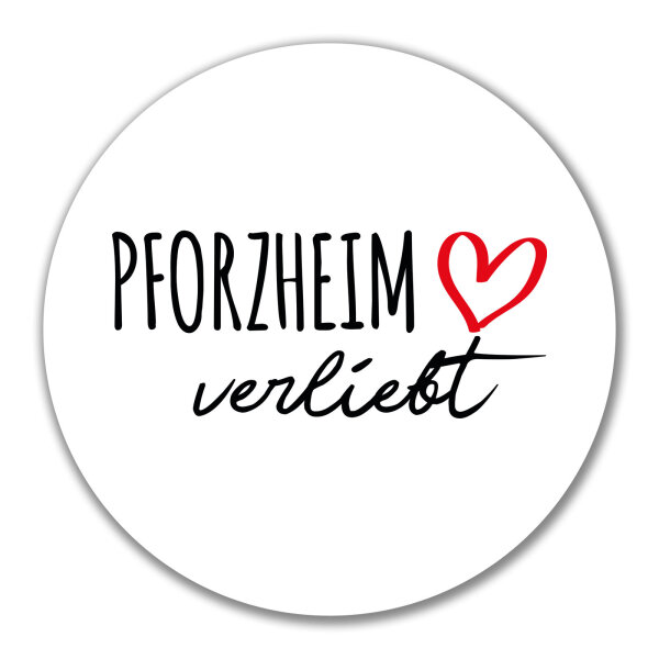 Aufkleber Pforzheim verliebt 10cm Sticker