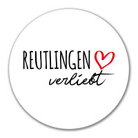 Aufkleber Reutlingen verliebt 10cm Sticker