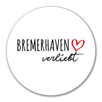 Aufkleber Bremerhaven verliebt 10cm Sticker