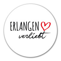 Aufkleber Erlangen verliebt 10cm Sticker