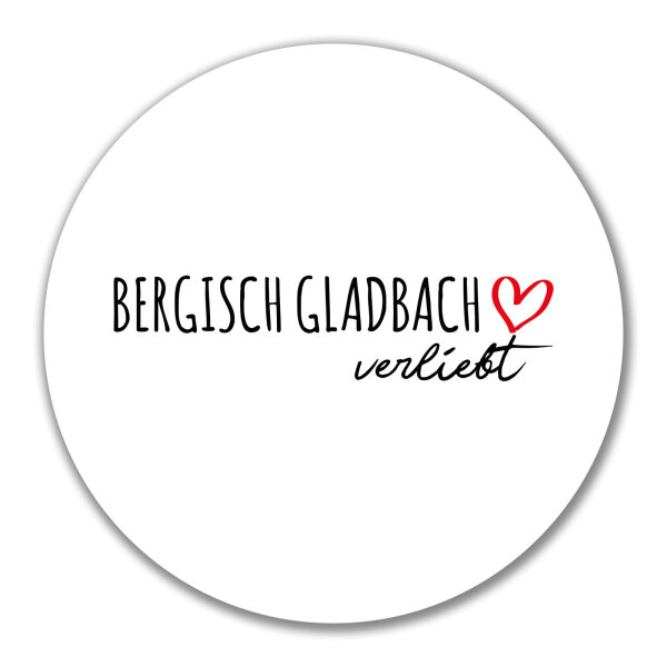 Aufkleber Bergisch Gladbach verliebt 10cm Sticker