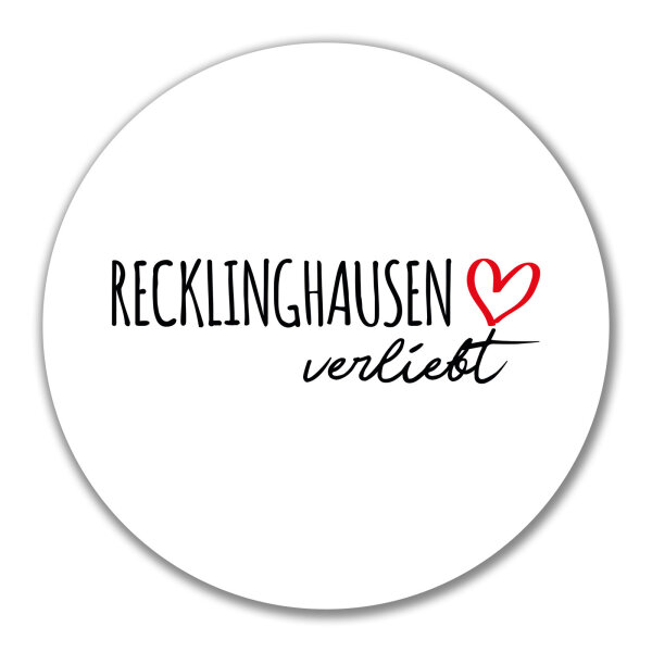 Aufkleber Recklinghausen verliebt 10cm Sticker