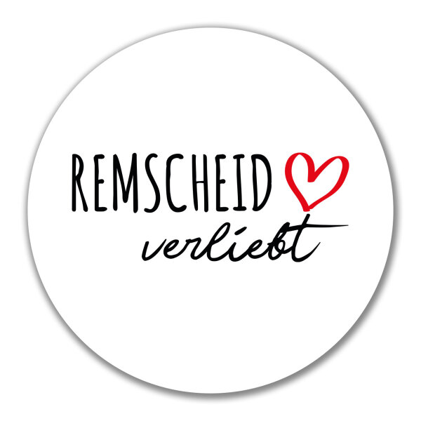 Aufkleber Remscheid verliebt 10cm Sticker