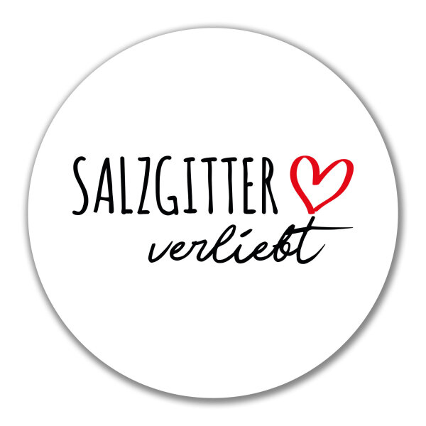 Aufkleber Salzgitter verliebt 10cm Sticker