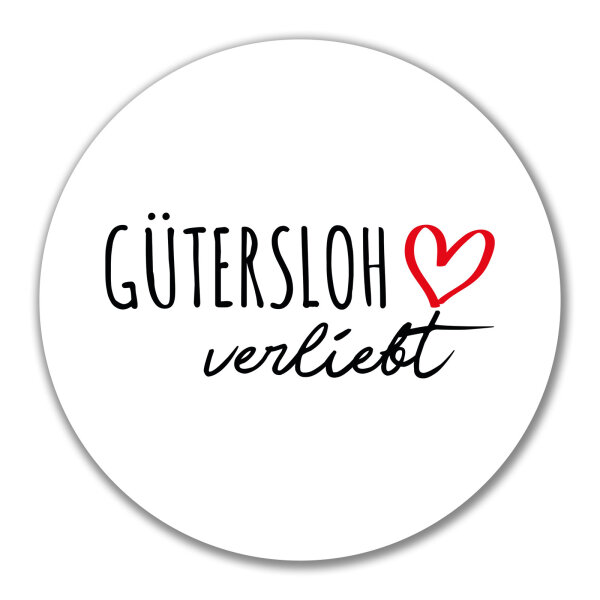 Aufkleber Gütersloh verliebt 10cm Sticker
