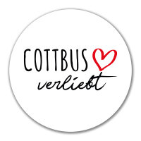 Aufkleber Cottbus verliebt 10cm Sticker