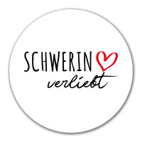 Aufkleber Schwerin verliebt 10cm Sticker