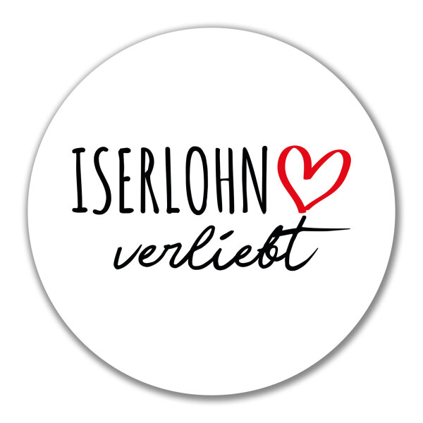 Aufkleber Iserlohn verliebt 10cm Sticker