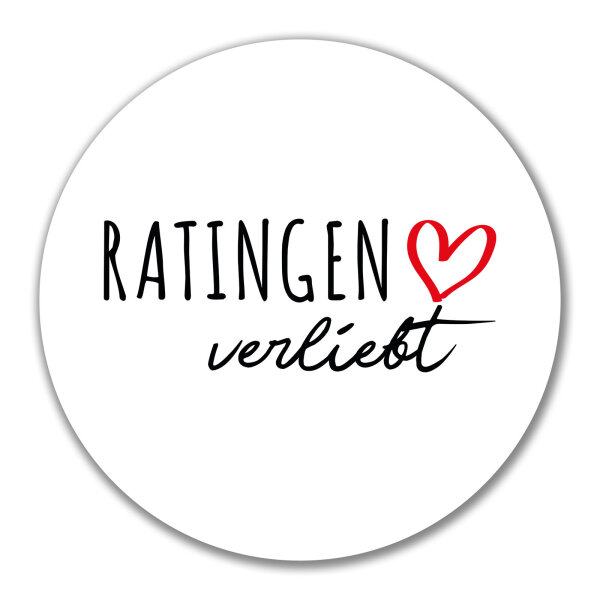 Aufkleber Ratingen verliebt 10cm Sticker