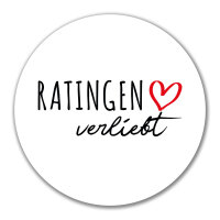Aufkleber Ratingen verliebt 10cm Sticker