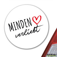 Aufkleber Minden verliebt 10cm Sticker