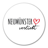 Aufkleber Neumünster verliebt 10cm Sticker