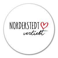 Aufkleber Norderstedt verliebt 10cm Sticker