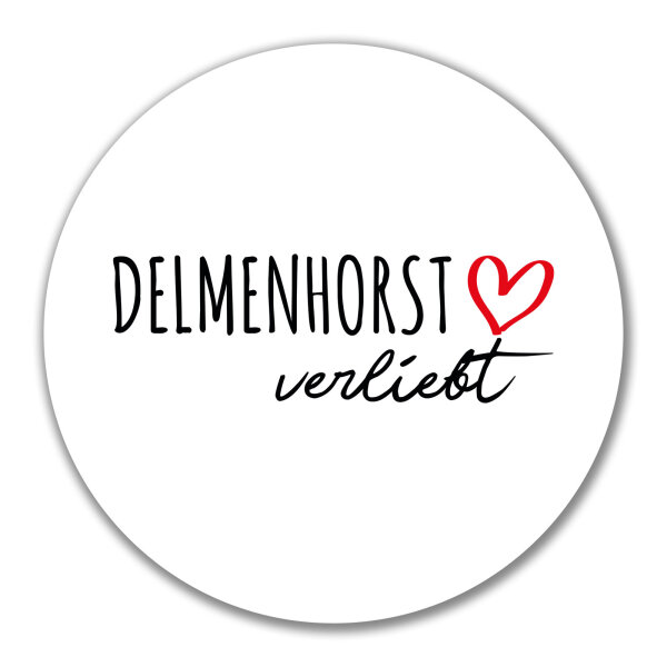 Aufkleber Delmenhorst verliebt 10cm Sticker