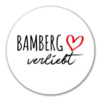 Aufkleber Bamberg verliebt 10cm Sticker