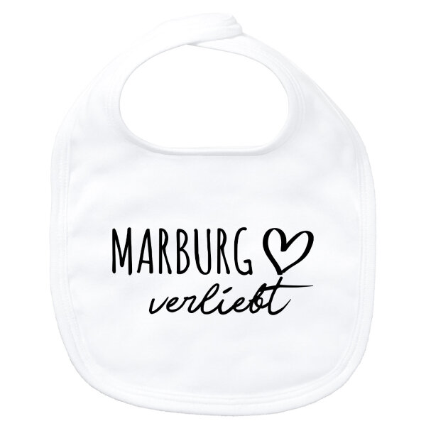 Baby Lätzchen Marburg verliebt Klettverschluss