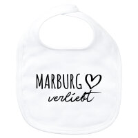 Baby Lätzchen Marburg verliebt Klettverschluss