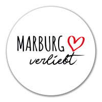 Aufkleber Marburg verliebt 10cm Sticker