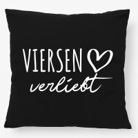 Kissen Viersen verliebt 40x40cm