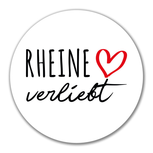 Aufkleber Rheine verliebt 10cm Sticker