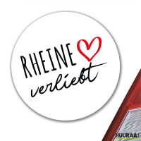 Aufkleber Rheine verliebt 10cm Sticker