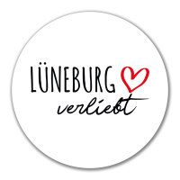 Aufkleber Lüneburg verliebt 10cm Sticker