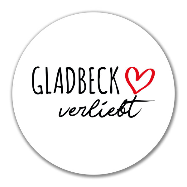 Aufkleber Gladbeck verliebt 10cm Sticker