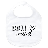 Baby Lätzchen Bayreuth verliebt Klettverschluss
