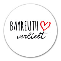 Aufkleber Bayreuth verliebt 10cm Sticker