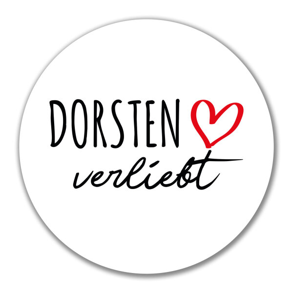 Aufkleber Dorsten verliebt 10cm Sticker