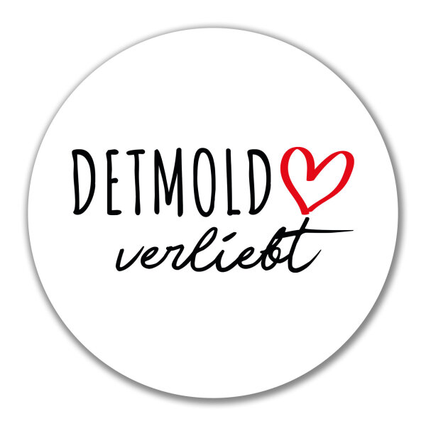 Aufkleber Detmold verliebt 10cm Sticker